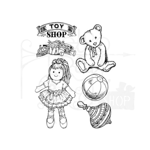 Stempel kauczukowy 14x18 cm toy shop Stamperia