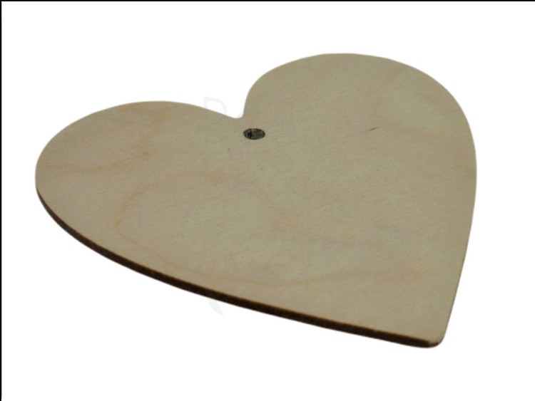Drewniane serce 10cm