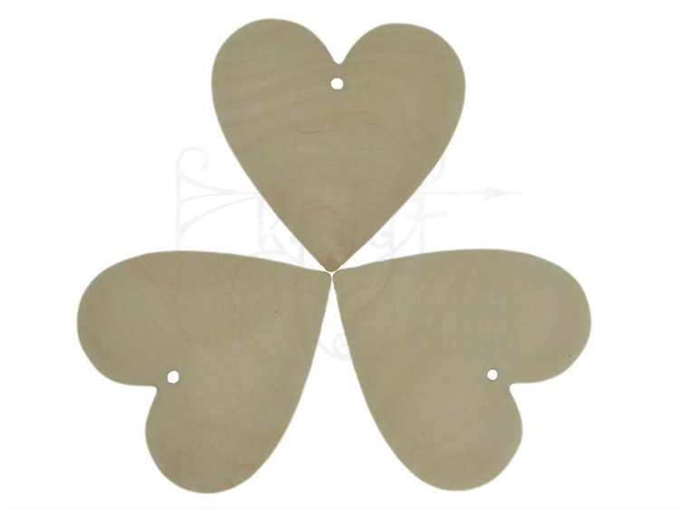 Drewniane serce 10cm
