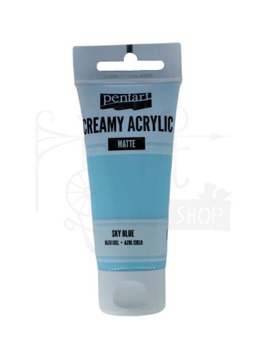 Farba akrylowa cream matowa niebieska 60ml Pentart