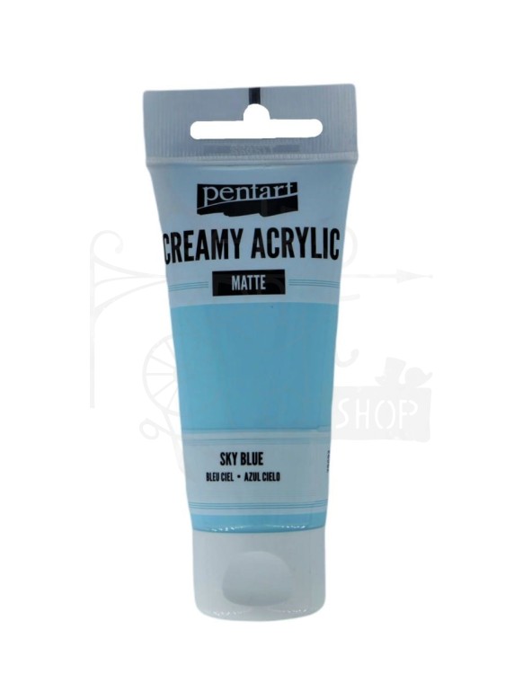 Farba akrylowa cream matowa niebieska 60ml Pentart