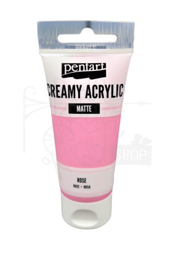 Farba akrylowa cream matowa różowa 60ml Pentart