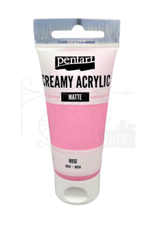 Farba akrylowa cream matowa różowa 60ml Pentart