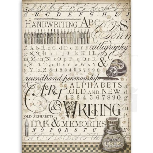 Papier ryżowy A4 caligraphy kaligrafia Stamperia