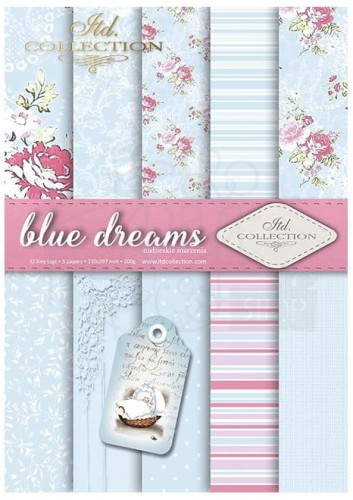 Papier do scrapbookingu SCRAP-041 Blue dreams