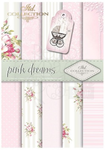 Papier do scrapbookingu SCRAP-042 Pink dreams