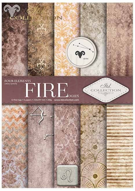 Papier do scrapbookingu SCRAP-030 Fire