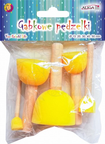 Pędzelki gąbkowe 5szt.