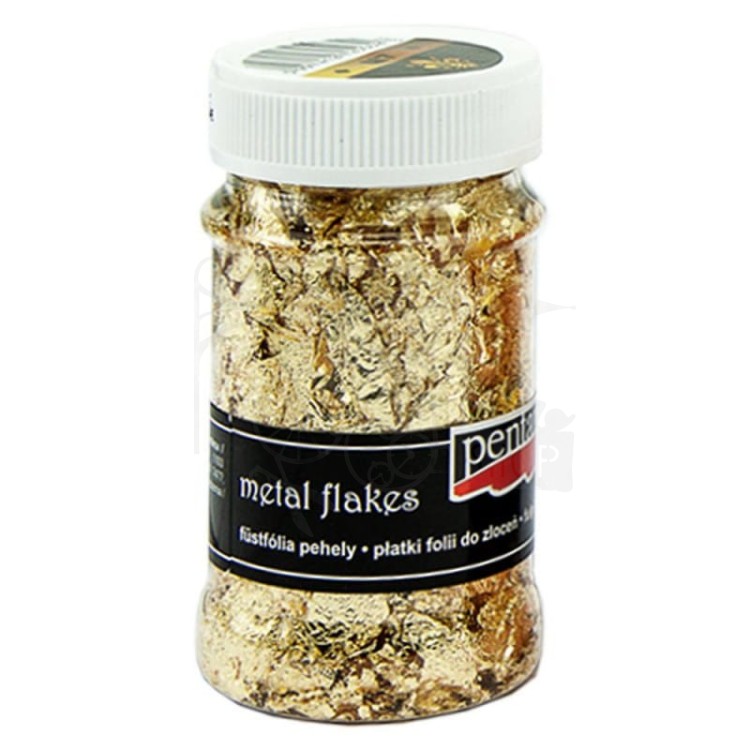 Folia płatki 100ml złoto Pentart
