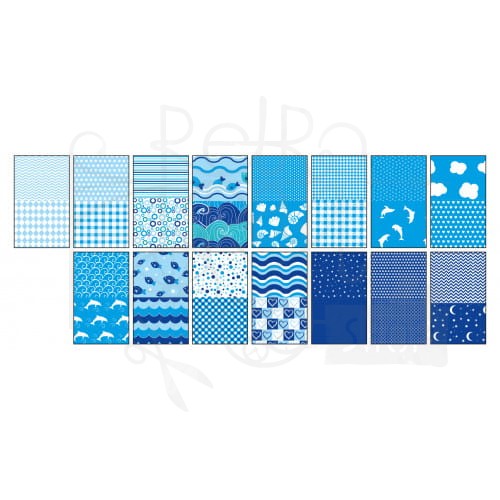 Blok z motywami Blue A4, 15 ark. 80g, Happy Color