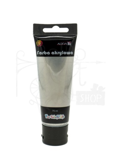 Farba akrylowa srebrna - tubka 75ml