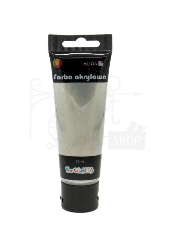 Farba akrylowa srebrna - tubka 75ml