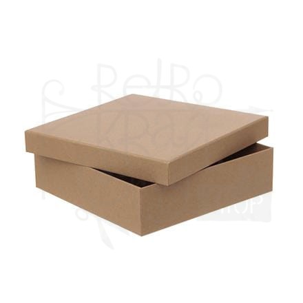 Pudełko tekturowe kraft 23,5 x 23,5 x 6,5cm - DpCraft