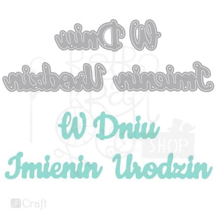 Zestaw wykrojników - W dniu urodzin, imienin