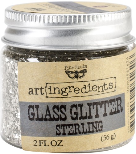 Brokat Finnabair Art Ingredients Glass Glitter Prima Sterling