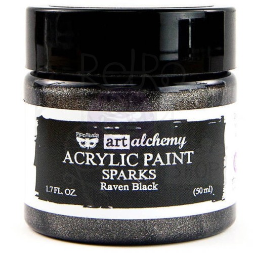Farba metaliczna Finnabair Art Alchemy Sparks Raven Black 50ml 964146 Prima
