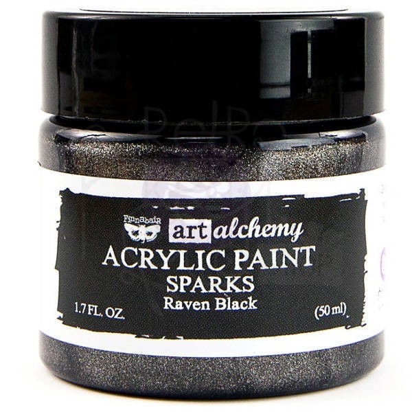 Farba metaliczna Finnabair Art Alchemy Sparks Raven Black 50ml 964146 Prima