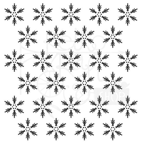 Maska szablon Snowflakes płatki śniegu 13arts