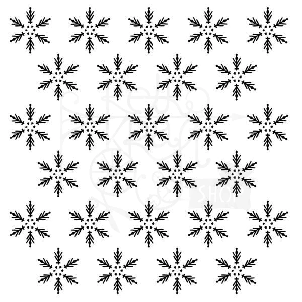 Maska szablon Snowflakes płatki śniegu 13arts
