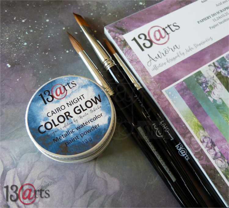 Metaliczna farba akwarelowa w proszku COLOR GLOW Cairo night 13arts