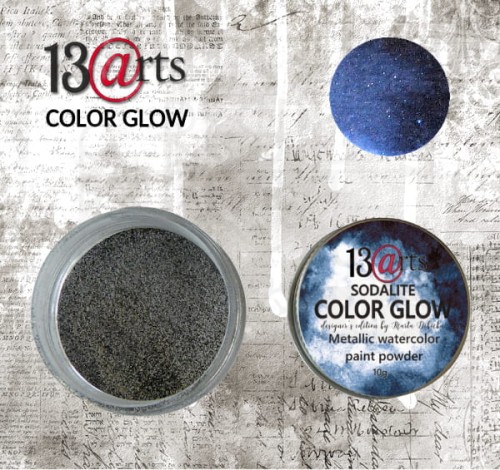 Metaliczna farba akwarelowa w proszku COLOR GLOW Sodalite 13arts