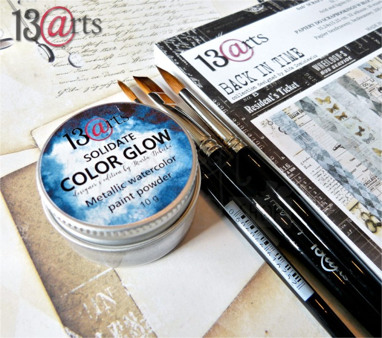 Metaliczna farba akwarelowa w proszku COLOR GLOW Sodalite 13arts
