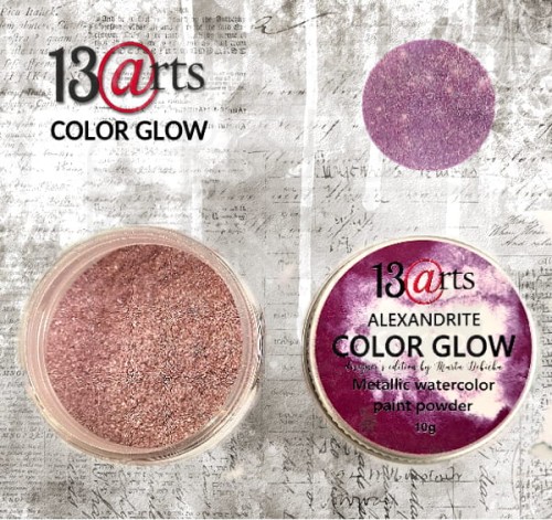 Metaliczna farba akwarelowa w proszku COLOR GLOW Alexandrite 13arts