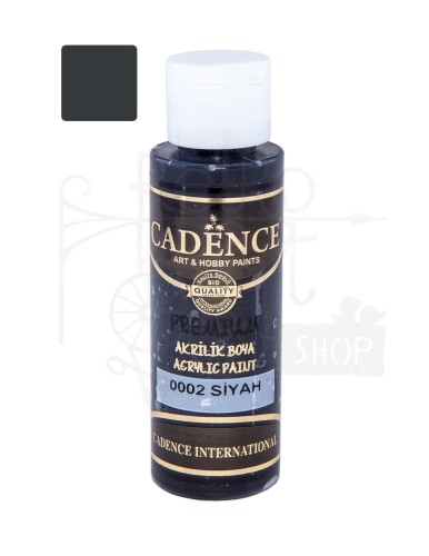 Farba akrylowa Premium 70ml czarny Cadence