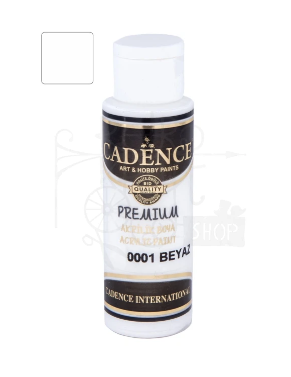 Farba akrylowa Premium 70ml biała Cadence