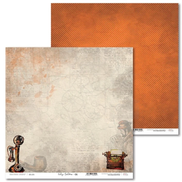 Papier 30x30 Laserowe LOVE Vintage Gentelman 06