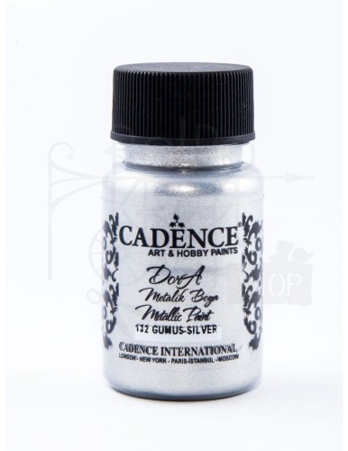 Farba dekoracyjna Dora metalik 50ml srebrny Cadence