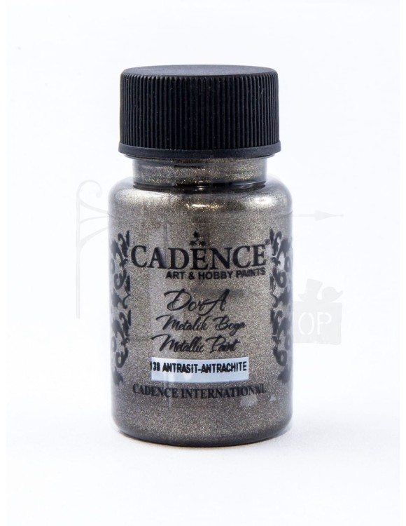 Farba dekoracyjna Dora metalik 50ml antracyt Cadence