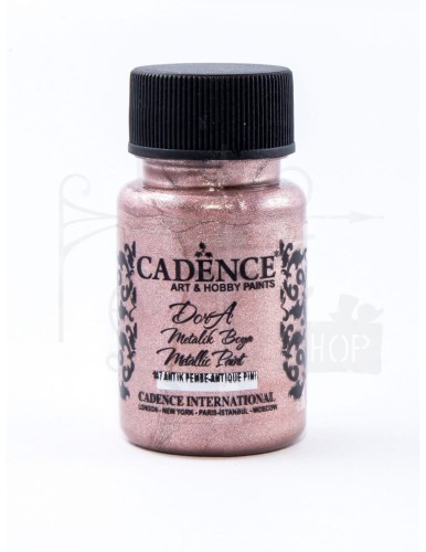 Farba dekoracyjna Dora metalik 50ml antyczny róż Cadence