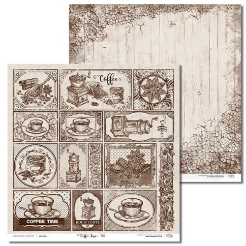 Papier 30x30 Laserowe LOVE Coffee Time 06