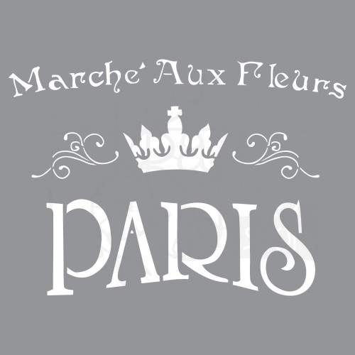 Szablon maska Marche Aux Fleurs Paris DecoArt