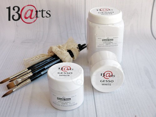 Gesso białe - grunt akrylowy biały 120ml 13arts
