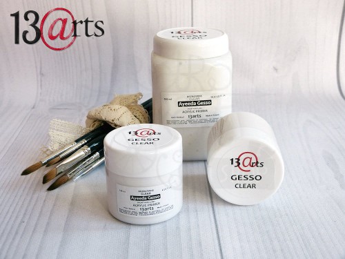 Gesso clear - grunt akrylowy przezroczysty 120ml 13arts
