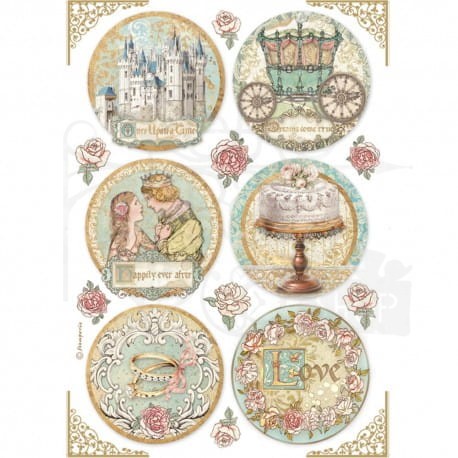 Papier ryżowy Sleeping beauty dekory Stamperia