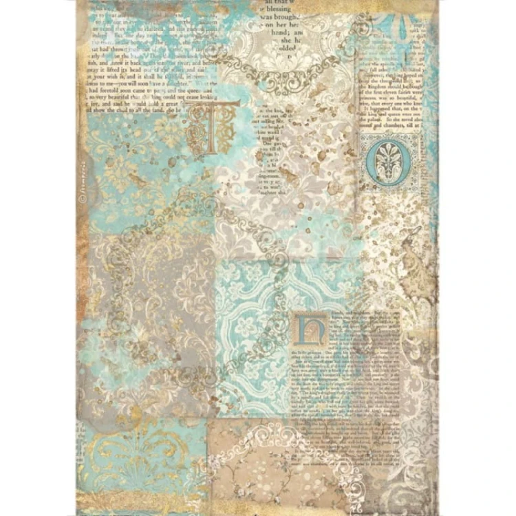 Papier ryżowy Sleeping beauty patchwork Stamperia