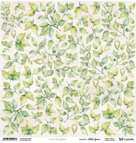 Papier 30x30 Leaves elementy do wycinania ScrapAndMe