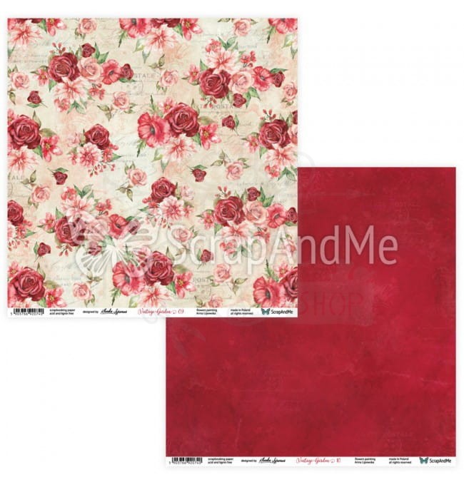 Papier 30x30 Vintage Garden 09/10 ScrapAndMe