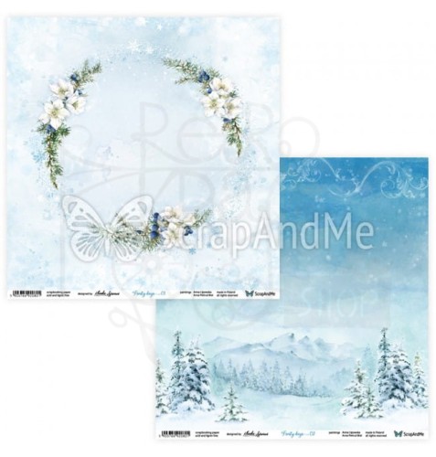 Papier 30x30 Frosty days 01/02 ScrapAndMe