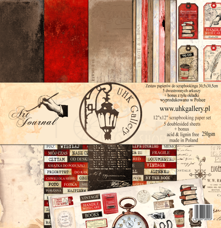 Zestaw papierów 30x30 - Art Journal - UHK Gallery