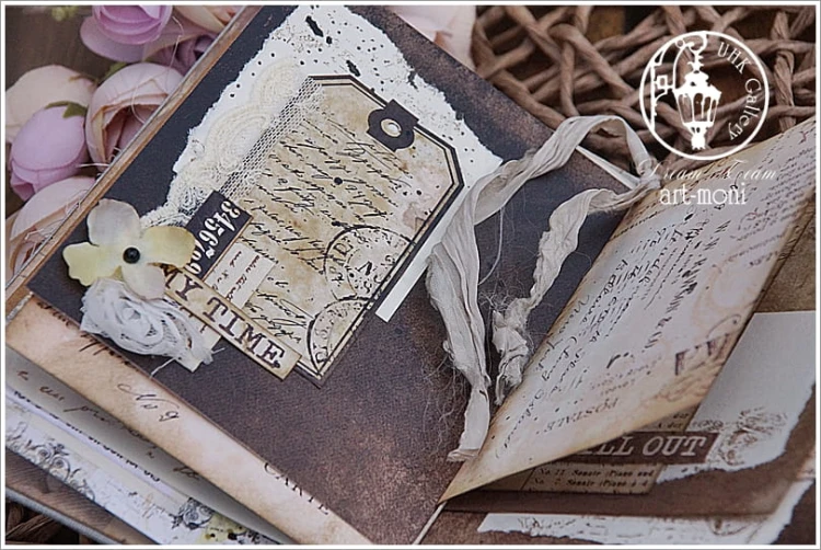 Papier 30x30 - Art Journal - Vintage - zmiana odcienia - UHK Gallery