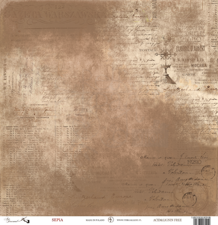 Papier 30x30 - Art Journal - Sepia - UHK Gallery