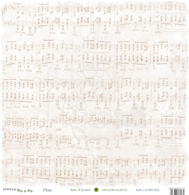 Papier 30x30 - Avonlea Day by Day - Winter - Piano - UHK Gallery