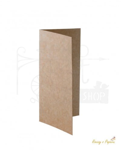 Baza do kartki pozioma DL - kraft 10x21