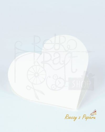 Baza serce - kremowa 14x14
