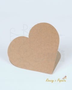 Baza serce - kraft 14x14