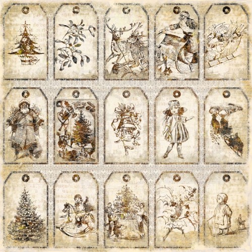 Papier 30x30 - Old-Fashioned Christmas - Cracker - UHK Gallery